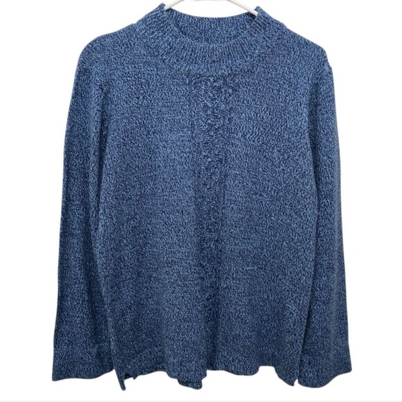 Sara Morgan Vintage Marled Cable Knit Sweater L - Picture 1 of 4